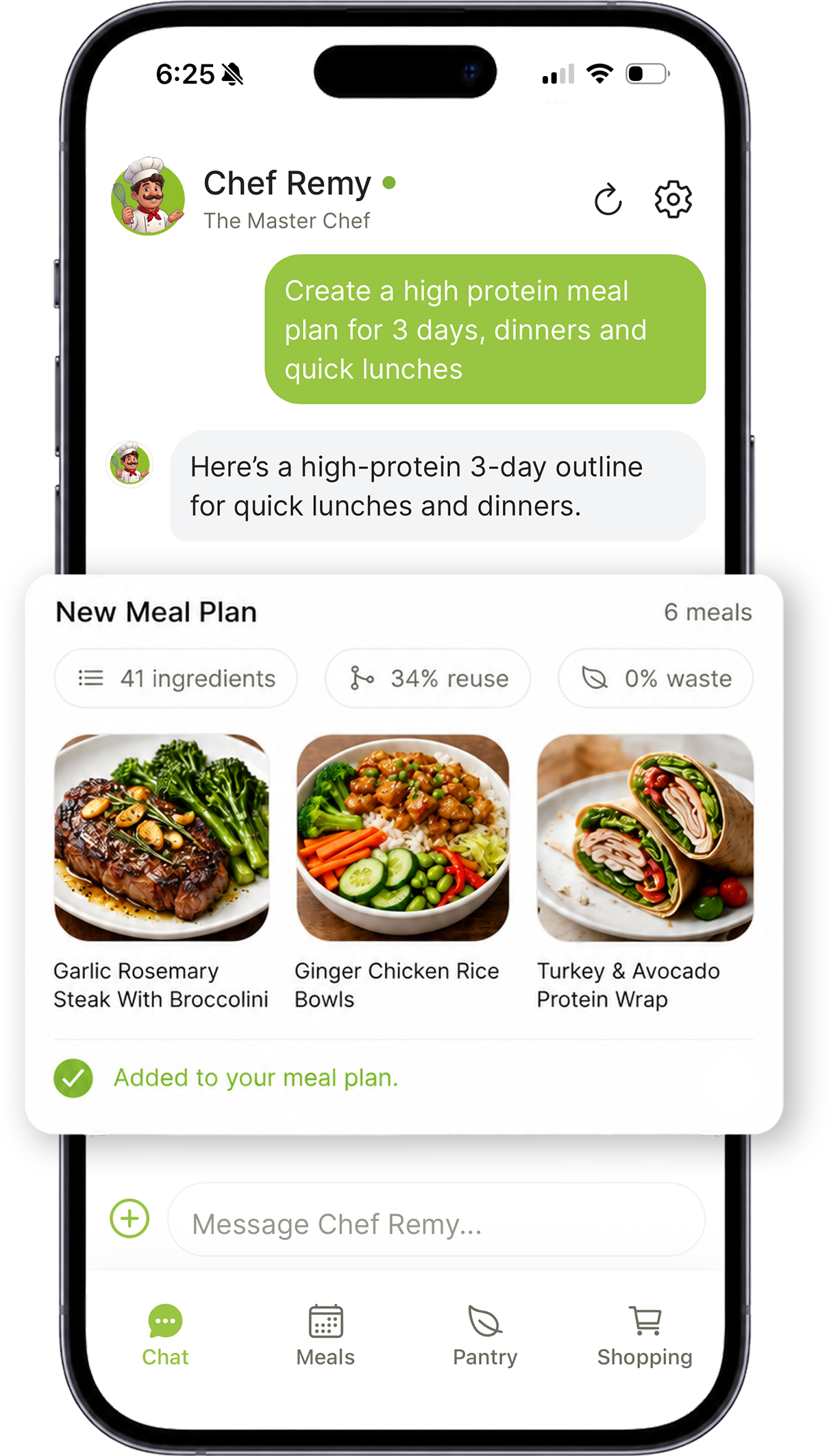 Get personalized meals on demand screenshot